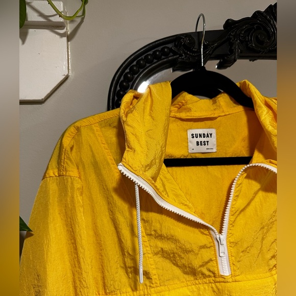 NWOT Sunday Best Jasmine Half-Zip Hooded Windbreaker Jacket (Size XS) - Picture 3 of 14